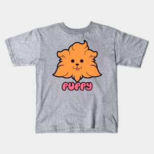 Cute Caramel Puppy Face Kids T-Shirt